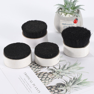 Boiled Cut Bristle 44mm Original Black Boiled Pig Bristle Boiled Pig Bristle Dyed Black Pig Bristle Original Black Pig Bristle X20