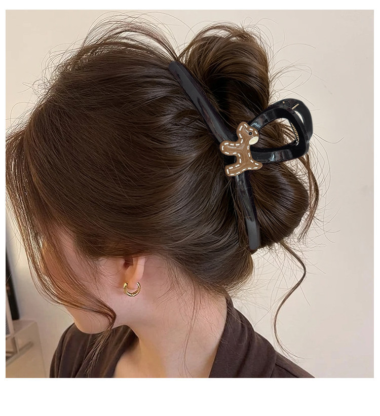 Korean Style Haarklammer Herbst/Winter groß für dickes Haar Hinterkopf Hai-Klammer Premium Haarspange zum Hochstecken Haarklip
