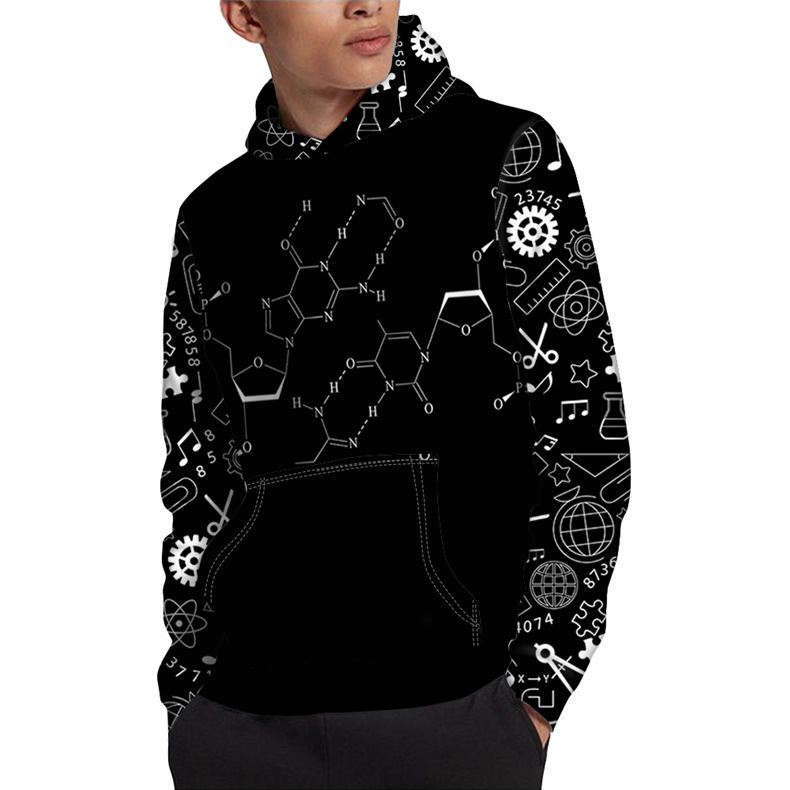 Hooded Sweatshirt Hooded sweater men's and women's printed pattern printing foreign trade loose fashion couple wear Hooded Sweatshirt Hooded sweater men's and women's printed pattern printing foreign trade loose fashion couple wear