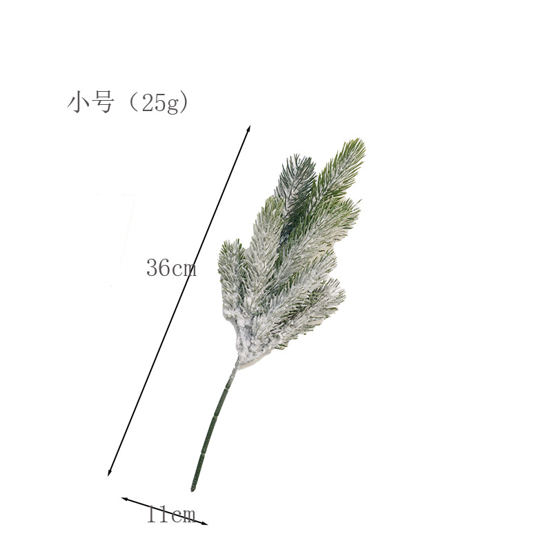 Navidad remojo de floquete de nieve simulación de hojas de PE decoración de Navidad falsa plantación verde de vinas escenario de diseño props