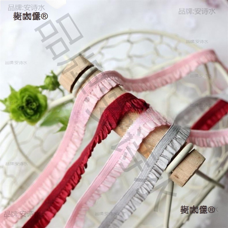 DIY娃衣木耳花边材料 外单好品质荷叶边皱褶弹力蕾丝花边 麦太保