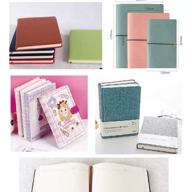 笔记本定制logo图案/笔记本定做客制化印刷图案/记事本活页本定制