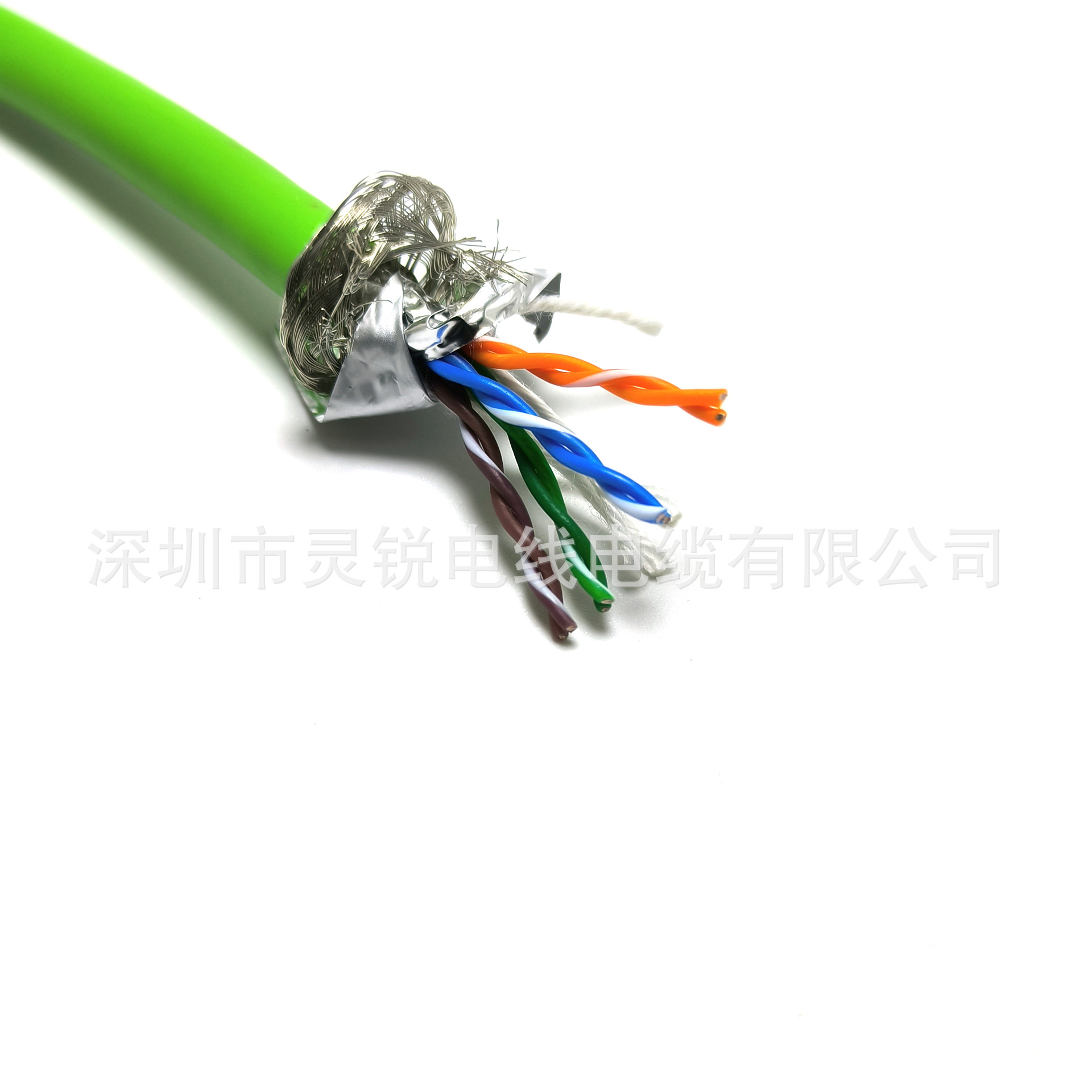 万兆拖链网线 千兆拖链网线 高柔拖链网线 4*2*26AWG 过测试50米