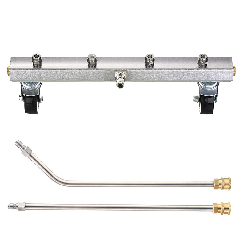 跨境货源 高压清洗机配件车底刷汽车底盘清洗1/4快插 4000PSI