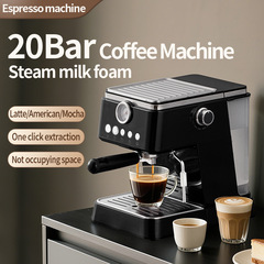 外国貿易高圧スチームコーヒーマシン半自動イタリア家庭用ミルク泡立て器オールインワンコーヒーマシン小型クロスボーダーヨーロッパ標準