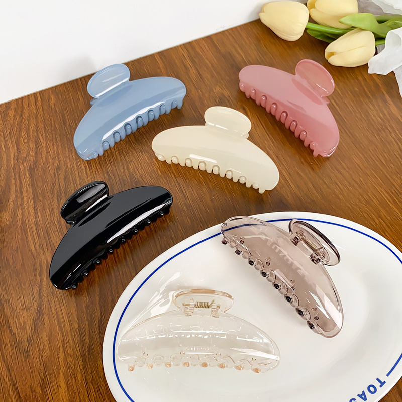 韓国版pc高級感半円プラスチックヘアクリップの気質が上品でファッション的な個性があります。|undefined