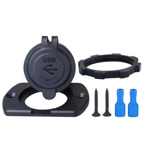 Modified car, motorcycle, yacht dual USB car mobile phone charging socket 5V 3.1A with single board