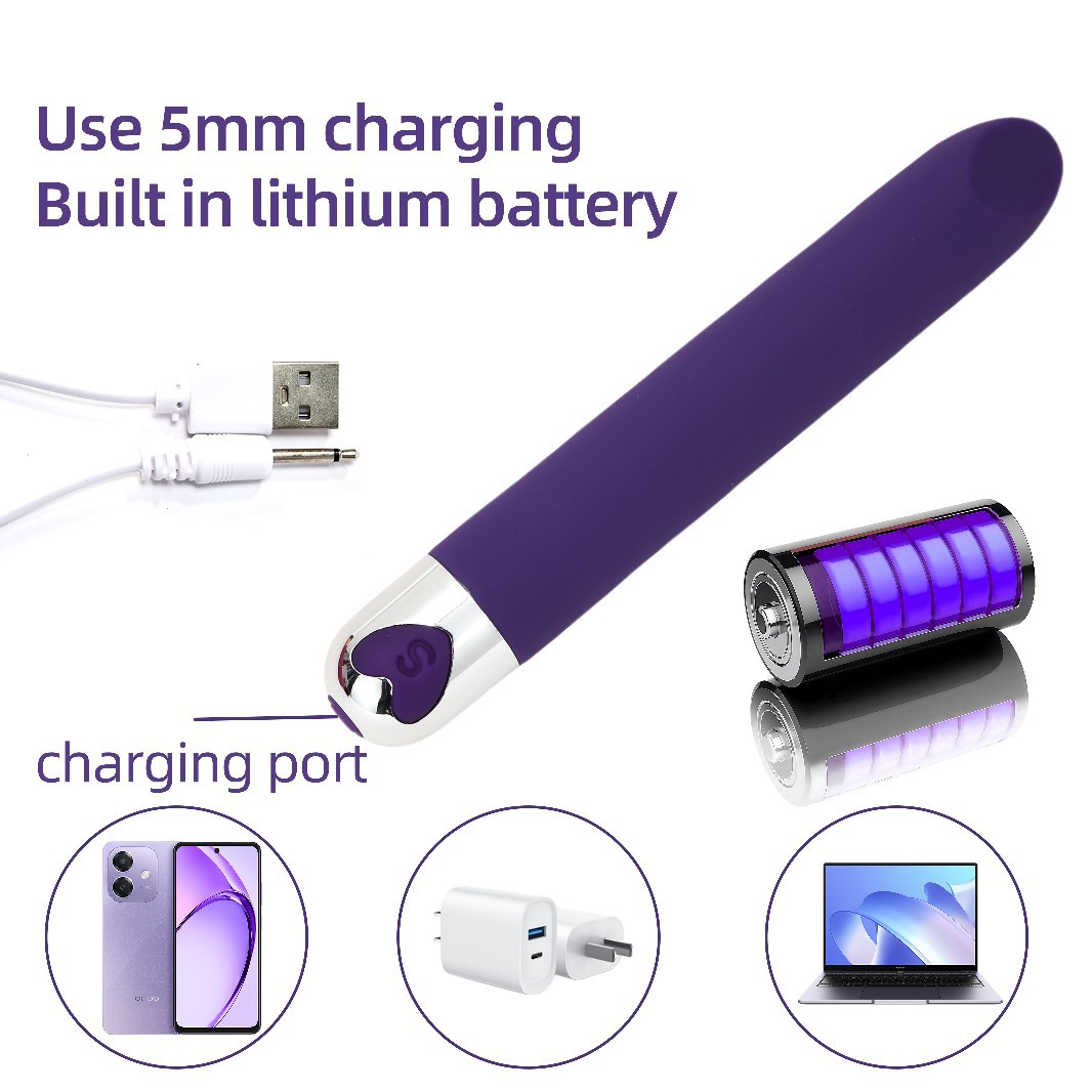Handheld Facial Massage Stick, Silicone Eye and Face Massager, 10 Vibration Levels, USB Rechargeable — detail image 3
