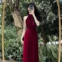 夏季挂脖新款无袖连衣裙