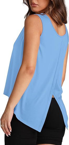 Vente En Gros Femmes Décontractée Style Simple Vêtement De Rue Couleur Unie Sans Manches T-shirts display picture 11