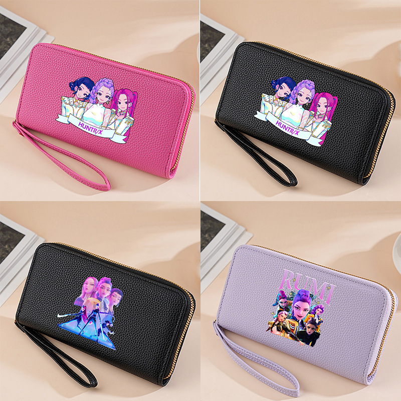 Cross-Border New Kpop Hunter Witch Group Wallet Cartoon Wallet Girl Long Wallet Christmas Gift Cross-Border