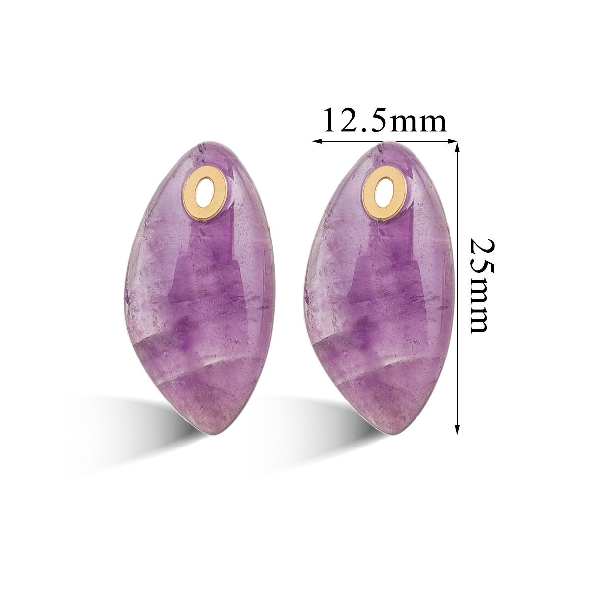 Europa y los Estados Unidos piedra natural polvo cristal turquesa acero inoxidable titanio elíptico pequeño colgante DIY accesorios de collar