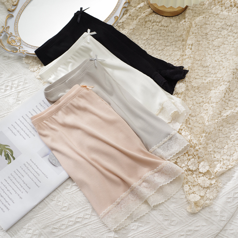 Pantalones de seguridad sin costuras finos de verano Fábrica al por mayor boxeadores de fondo de algodón de tamaño libre calzoncillos de boxeador anti-Exposición para mujeres