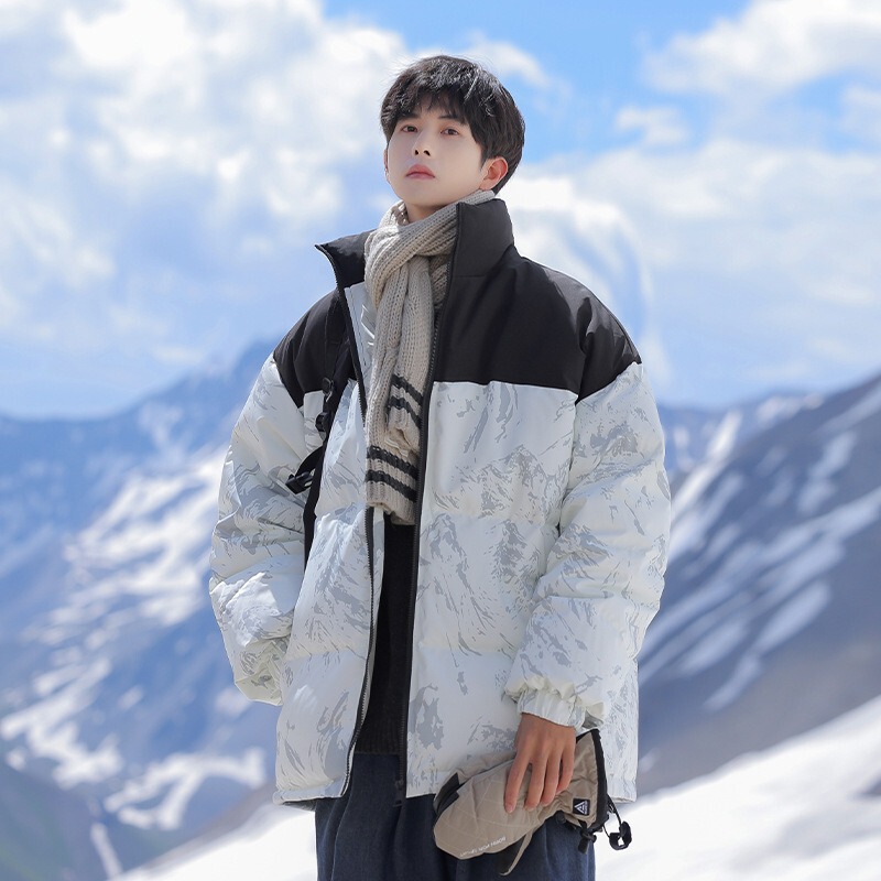 Down Jacket Short Men's 2025 Winter New Duck down Sports Outdoor Loose Thickeneded Warm Windproof Jacket for Men