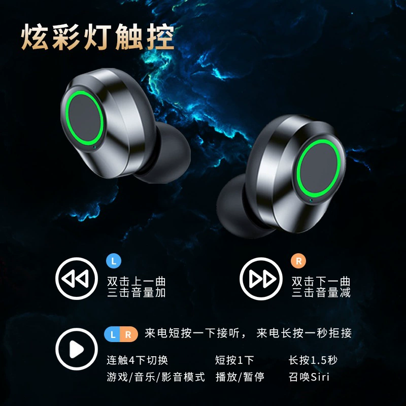 YD03 новая приватная модель беспроводные Bluetooth наушники TWS с большим экраном интеллектуальный номер отображается уши - слышимые наушники дыхательные