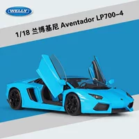 Вилли Уэлли1: 18 Ламборгини Pagoda LP700 спортивный автомобиль моделирование сплавной автомобиль модель оконченные игрушки