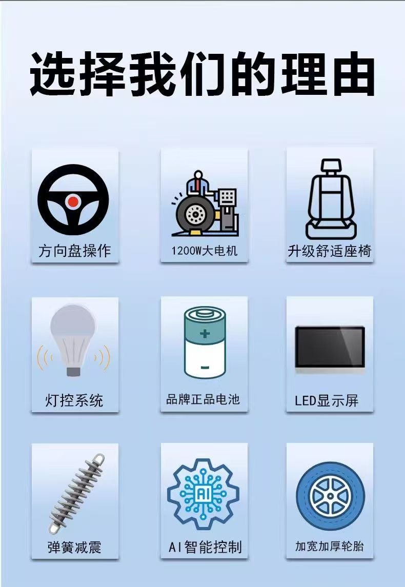New Model M5 Electric Four-Wheel Mobility Scooter, Tourist Attraction Sightseeing Vehicle, 4-Seater and 6-Seater Passenger Four-Wheeler