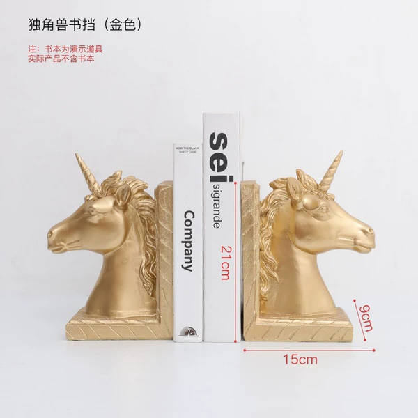 Unicorn Book file-golden color