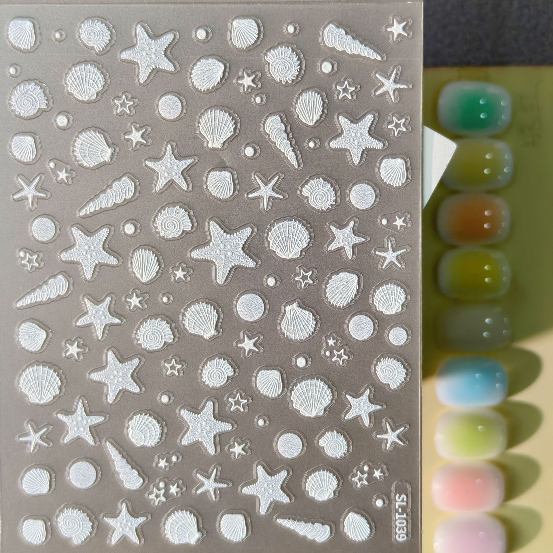 Fresh marine nail stickers
