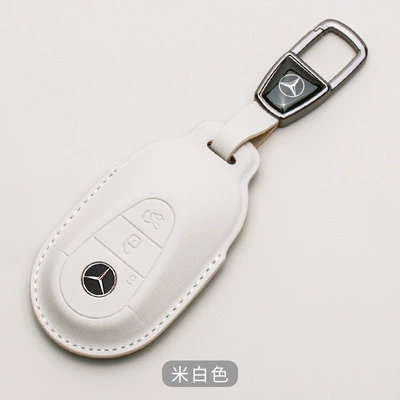 glc300l buckle gle bag: Car key bag - mercedes-benz-c-model-nappa-leathersquare-buckle-off-white