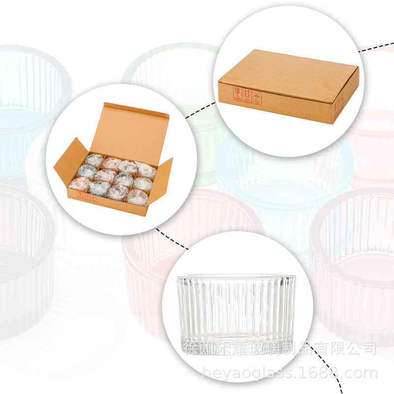 상자에 12개 세트, 투명