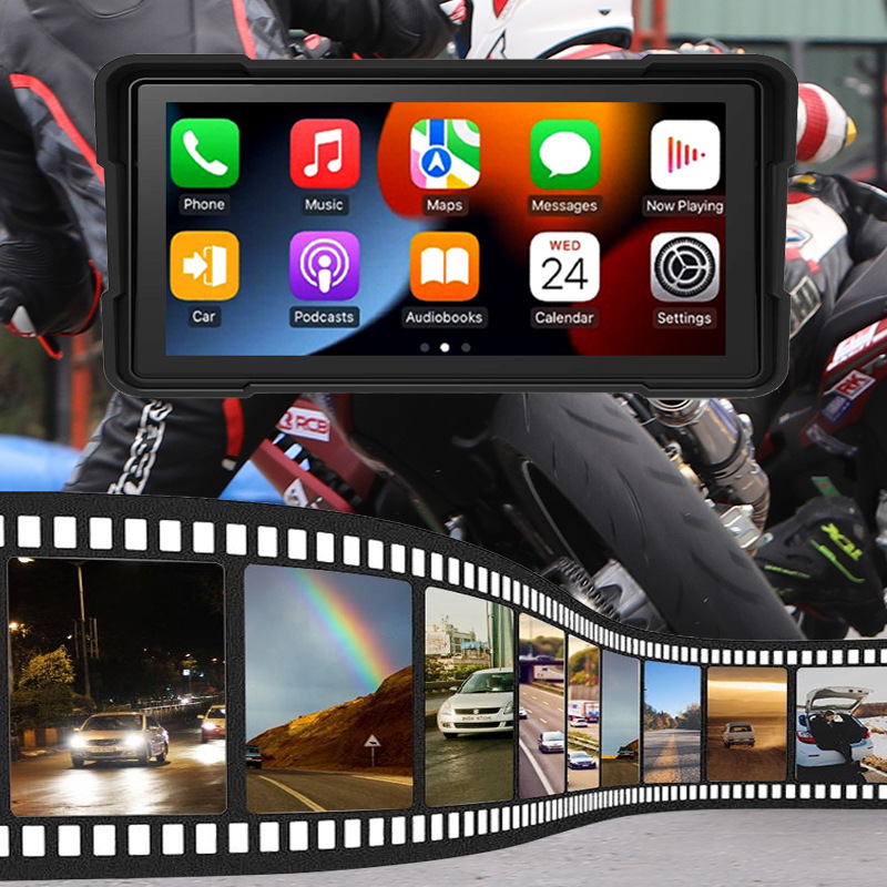 Cross-border motorcycle navigation recorder waterproof smart riding car GPS HD motorcycle driving recorder