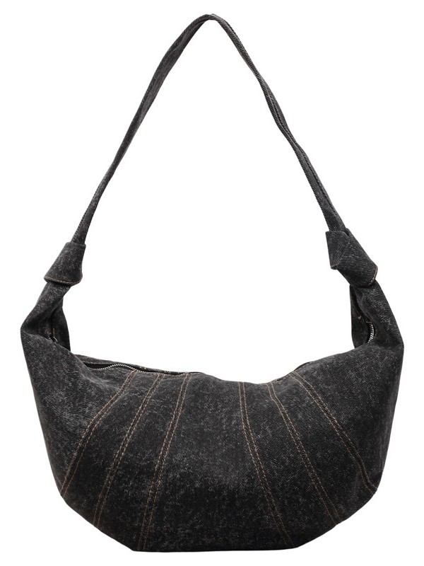 Bolsa de bolsillo de gran capacidad para mujeres nueva moda versátil bolso de corno coreano simple diseño antiguo bolso de hombro