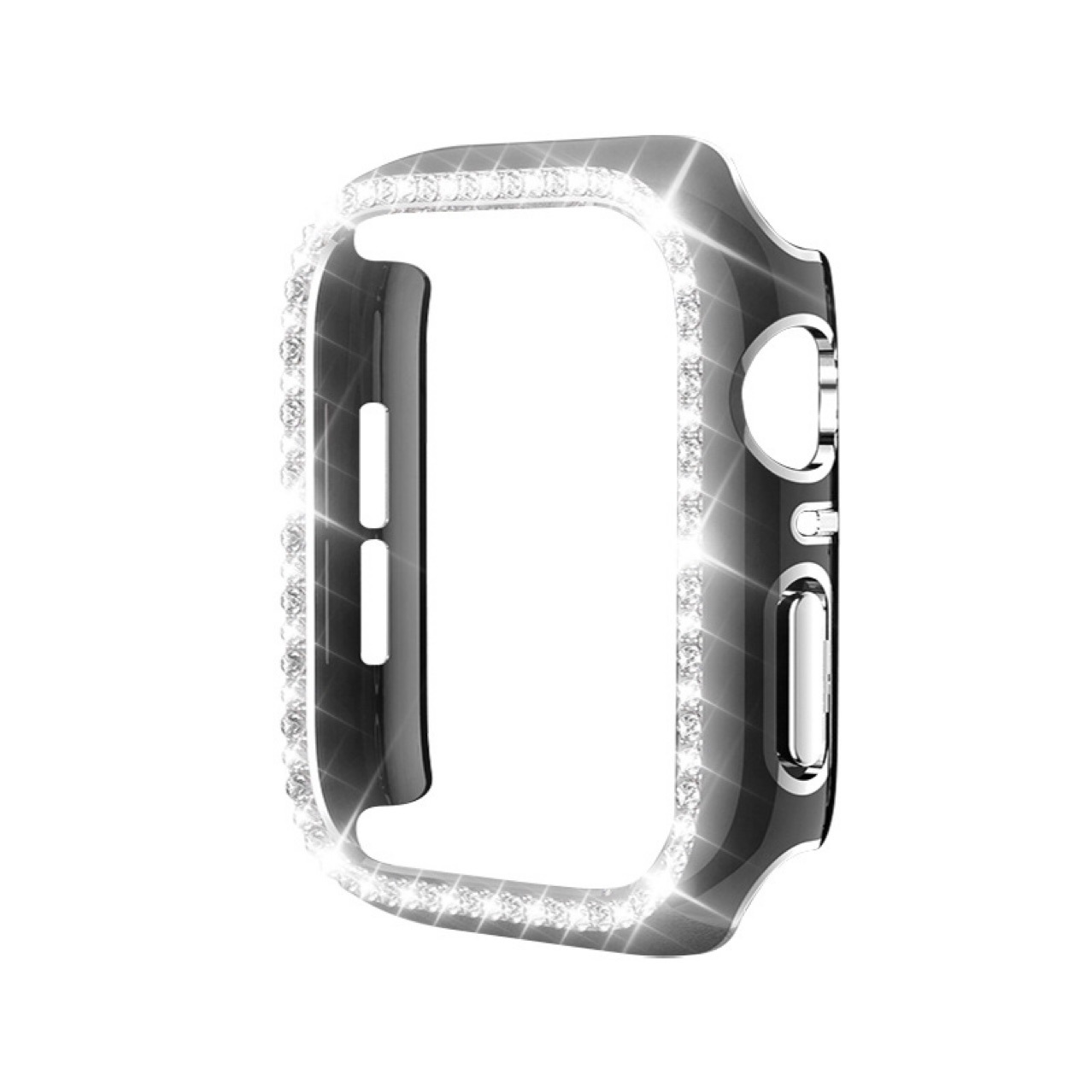 La nueva carcasa de protección para PC con carcasa de diamantes hueca de una sola fila es adecuada para el reloj Apple s9 iwatch8 generación 7654321SE