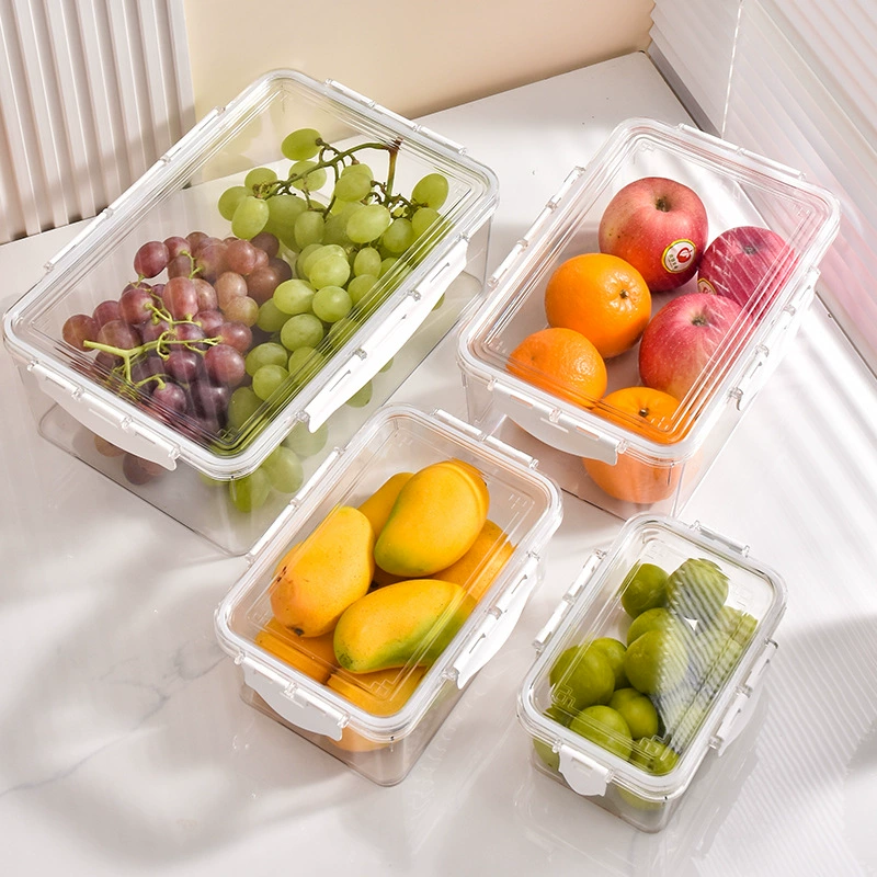 Коробка для хранения холодильника Слив для хранения свежей коробки для пищевых продуктов Специальное охлаждение для хранения