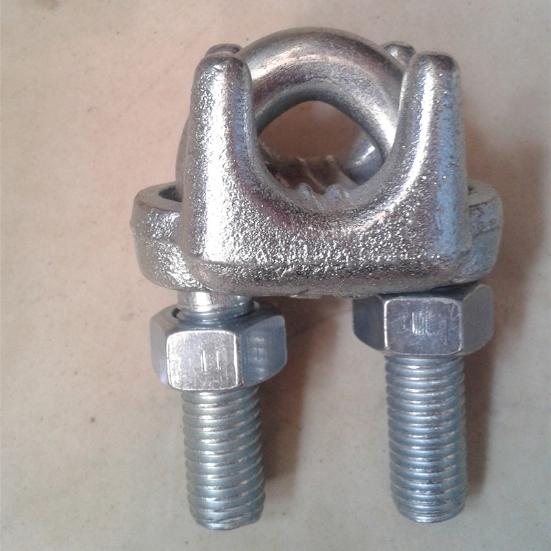 304不锈钢绳卡头  钢丝绳卡头 U型夹头玛钢卡头 重型卡头