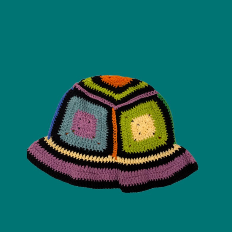 日系时尚针织小众设计盆帽手工编织遮阳帽祖玛格帽名族风渔夫帽