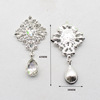 Alloy rhinestone accessories accessories, drilling flower plate clothing buckle clothing DIY metal accessories