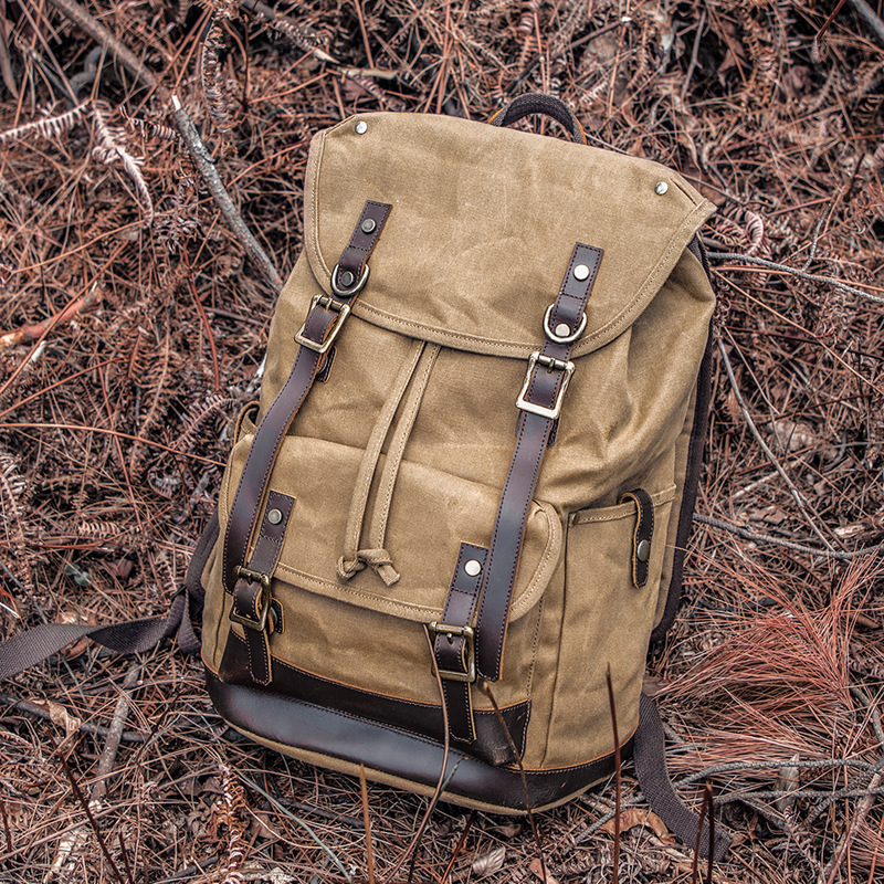 Vyriška kuprinė kelionėms didelės talpos neperšlampama drobė_voghion.com