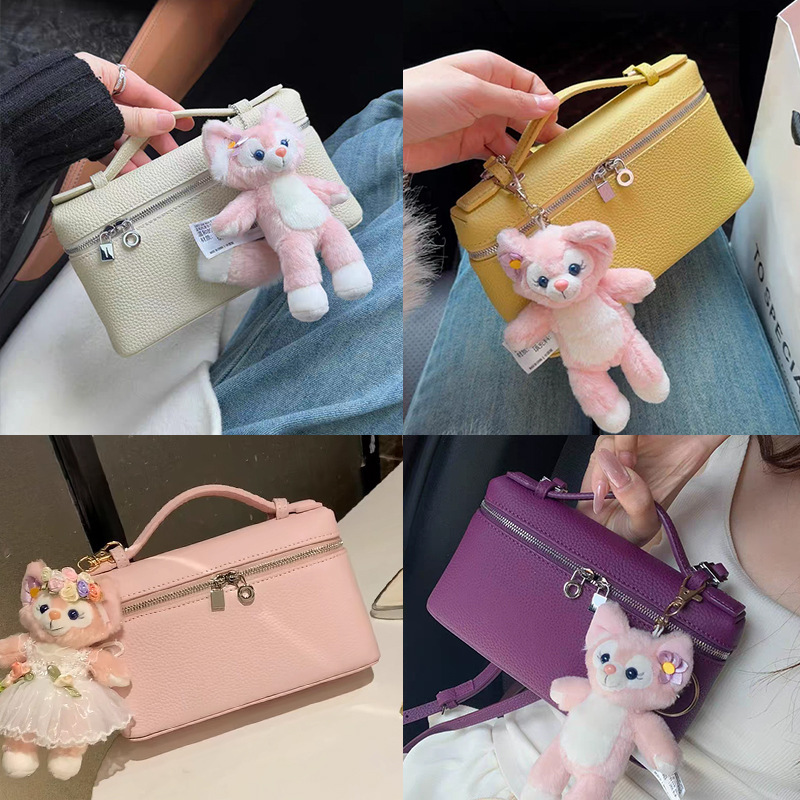 First-Layer Cowhide Lp19 Lunchbox Bag Genuine Leather Women's Bag 2026 New Model Gigi Same Style Handbag Box Bag Crossbody Small Bag First-Layer Cowhide Lp19 Lunchbox Bag Genuine Leather Women's Bag 2026 New Model Gigi Same Style Handbag Box Bag Crossbody Small Bag