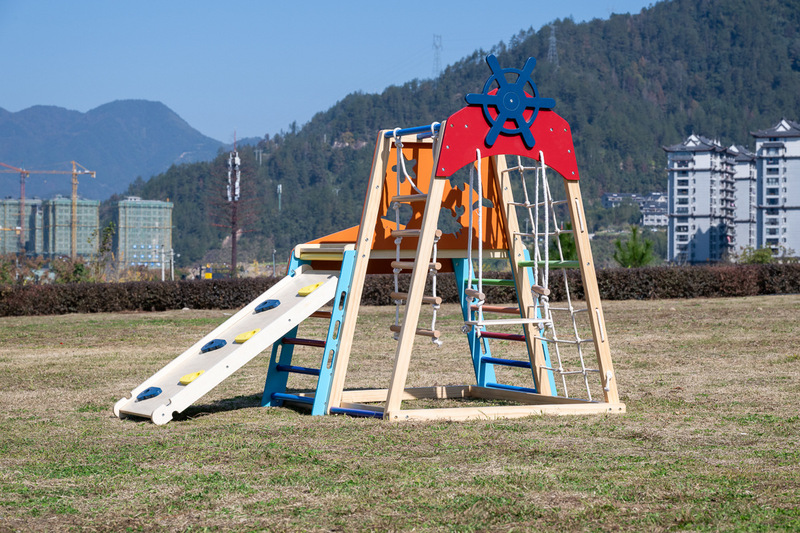 新しい子供用クライミングコンビネーション幼稚園ベビー遊び場屋外屋内コンビネーション大型無垢材クライミングフレーム|undefined