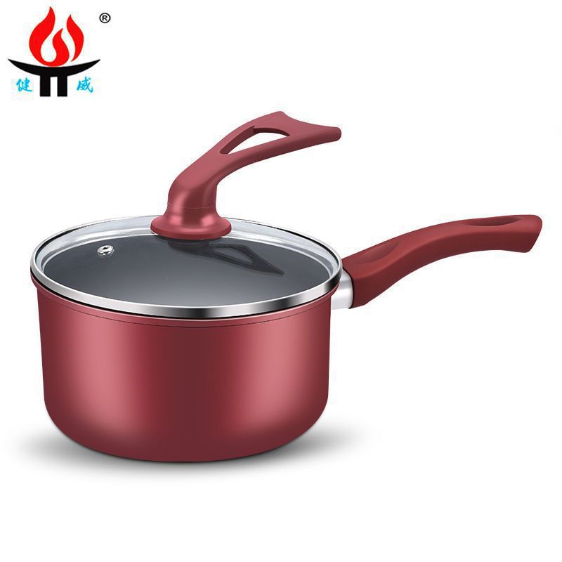 Dormitorio olla de fideos instantáneos para una persona, olla antiadherente de piedra médica, olla de suplemento alimenticio para bebés, olla de leche caliente, olla de fideos multifunción para el hogar