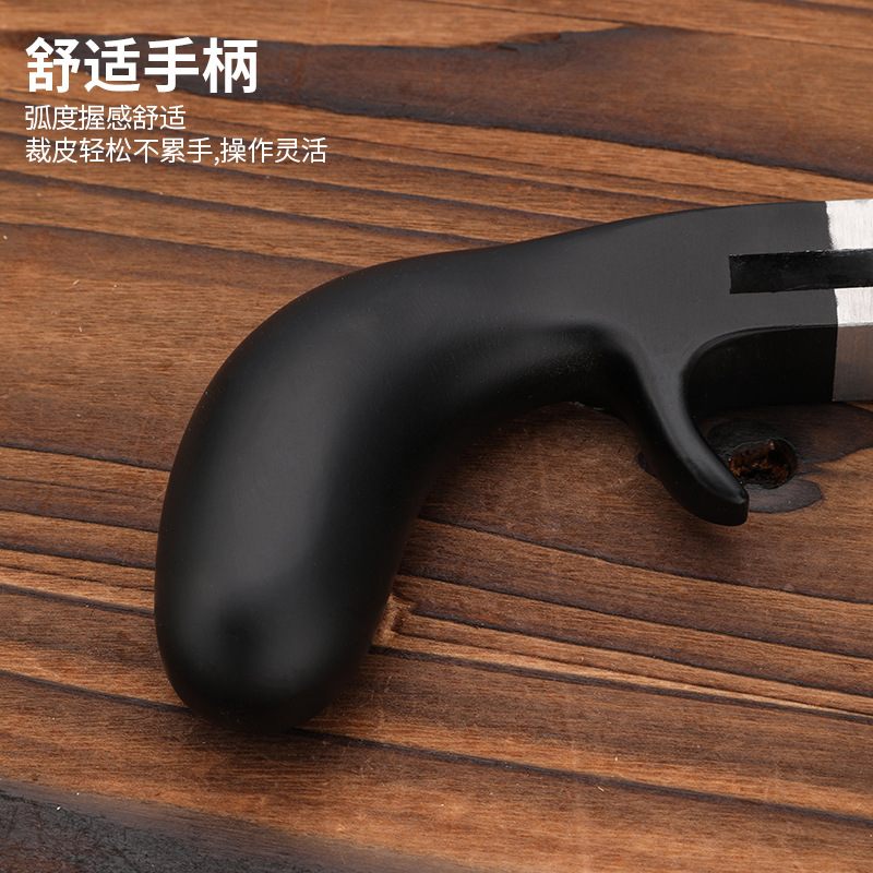 Mango de aluminio cortador de cinturón de cuero máquina de corte de cuerda de cuero DIY costura a mano herramienta de Arte de cuero cortador de tira