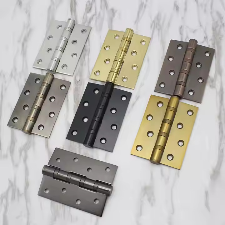 Bisagra Plana para Puerta Interior 304 de Acero Inoxidable con Rodamiento de Bolas