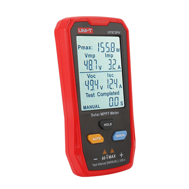 UT673PV 800W panel solar MPPT módulo fotovoltaico probador de potencia panel fotovoltaico multímetro detección