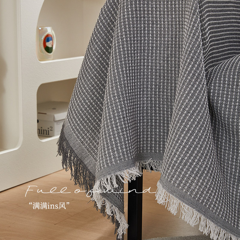 Internet celebridad simple sofá cubierta Toalla de algodón todo incluido cubierta de tela nórdica sofá cojín manta toalla Universal para cuatro estaciones