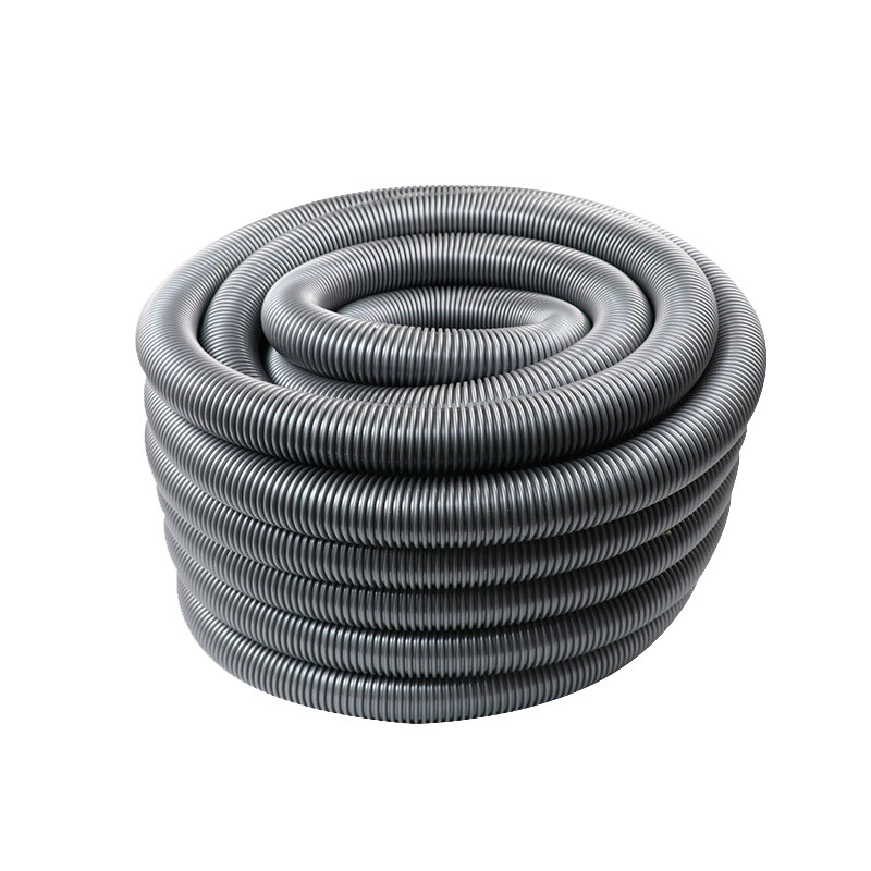 厂家批发黑色吸尘钢丝软管EVA工业吸尘软管工业家用螺纹波纹管