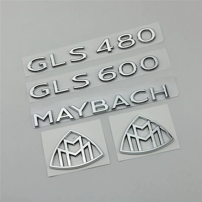 New Mercedes-Benz Maybach GLS-Class GLS480 GLS600 modified car emblem, rear badge, English lettering, car sticker