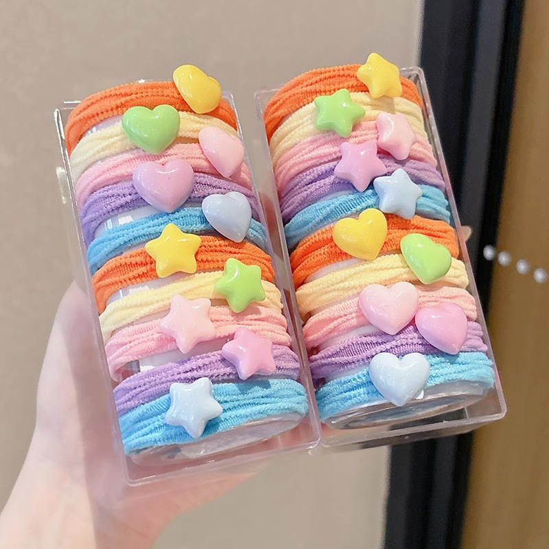 Cordón de cabello para niños 2025 nueva banda de goma para niñas no lastimas cordón de cabello de alta elasticidad y duradero anillo de cabello de cola de caballo