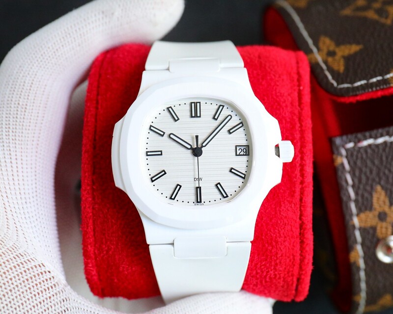 Black and White Ceramic Watch Nautilus 5711 Full Ceramic Waterproof Mechanical Watch Fully Automatic Mechanical Men's Watch