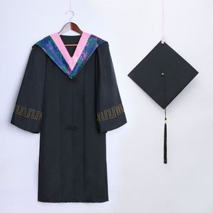 Graduation Dress for Male and Female College Students with Doctorate in Science, Liberal Arts Bachelor's Uniform, College Undergraduate School Emblem, Casual Clothing