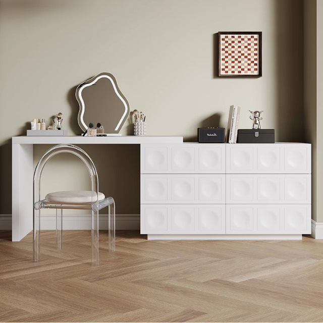 Mesa de madera negra sólida armario de almacenamiento armario de almacenamiento en un pequeño tipo de leche blanca dormitorio casero mesa de maquillaje armario de cama