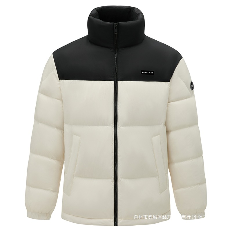 跨境外贸外贸秋冬新款羽绒服插色休闲外套新款男女同款潮牌