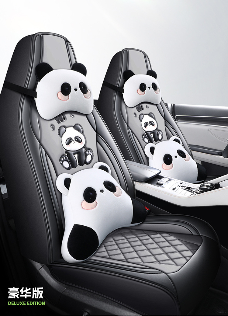 New Cartoon Car Seat Cover, All-Inclusive, All-Season, Full Leather Seat Cushion, Special for Spring and Summer Car Seat Cushion and Seat Cover