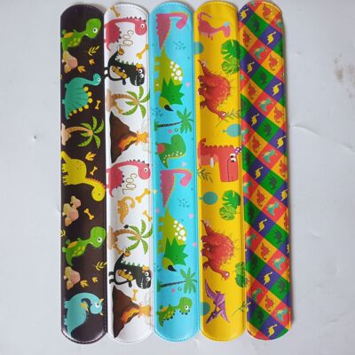 2022 Cross border new pattern dinosaur Pops circle Bracelet PVC Cartoon animal Pat circle Bracelet Own Copyright