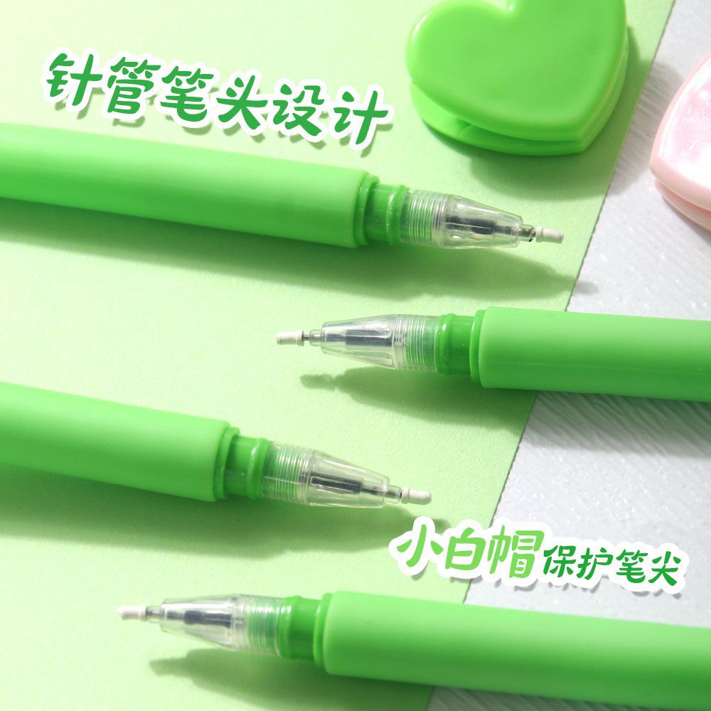 Bolígrafo de góner de color de flores, estudiante de alto valor, forma de flor pequeña, bolígrafo de firma lindo, bolígrafo de agua negro, papelería